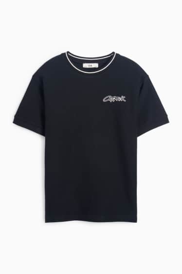 Copii - Băieți - Tricou cu mânecă scurtă - structurat - albastru închis
