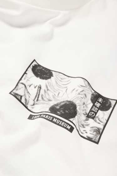 Bărbați - Tricou - supradimensionat - alb