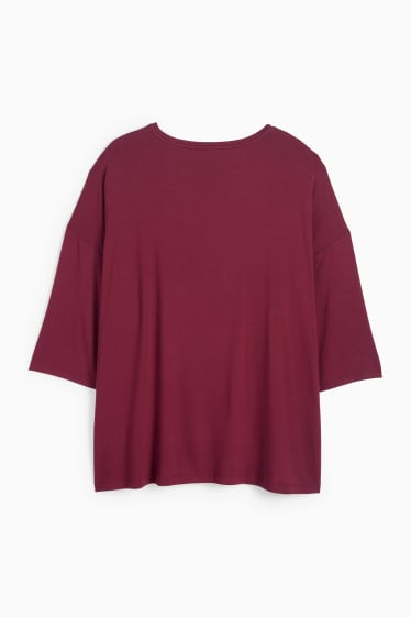 Femei - Tricou - regular fit - vișiniu