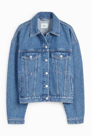 Femei - Jachetă din denim - denim-albastru