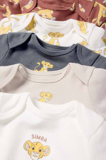 Unisex - Multipack 5 buc. - Regele Leu - body bebeluși - alb