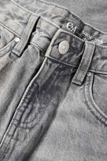 Copii - Fete - Balloon jeans - denim-gri deschis