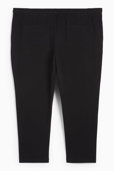 Bărbați - Pantaloni de trening - structurați - negru