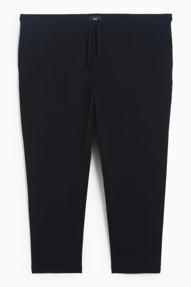 Bărbați - Pantaloni de trening - structurați - negru
