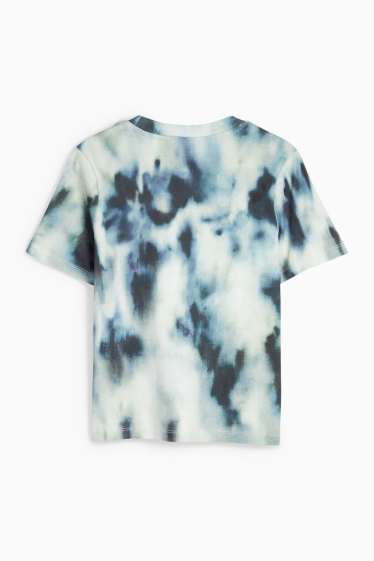 Femei - Tricou - slim fit - cu model - albastru / turcoaz