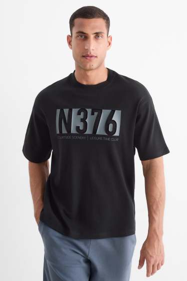 Bărbați - Tricou - relaxed fit - negru