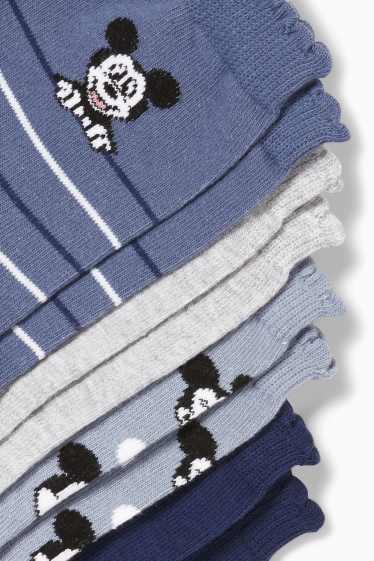 Femei - Multipack 5 perechi - șosete cu motive - Mickey Mouse - albastru
