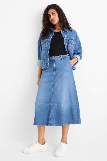 Femei - Fustă de blugi - denim-albastru deschis