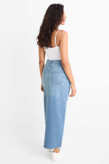 Women - Denim skirt - blue denim
