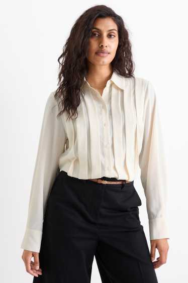 Women - Blouse - cremewhite