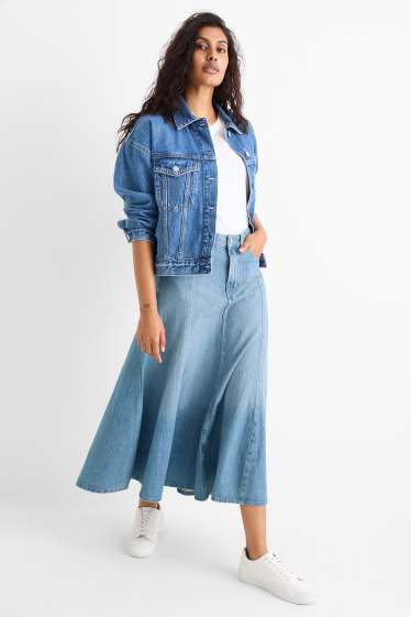 Femei - Fustă de blugi - denim-albastru