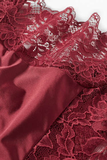 Femmes - Culotte - rouge foncé