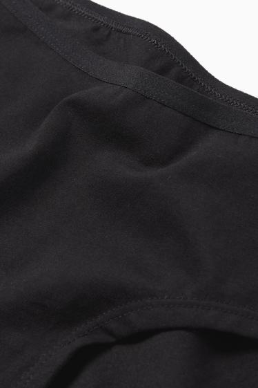 Dámské - Multipack 3 ks - kalhotky hipster - černá