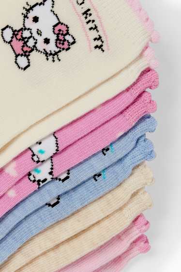 Copii - Fete - Multipack 5 perechi - Hello Kitty and Friends - șosete cu motive - roz