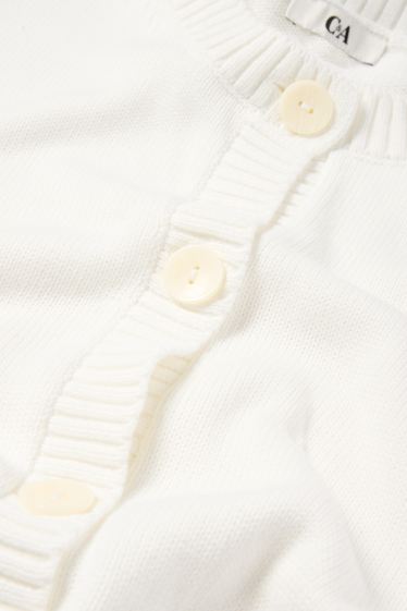 Femei - Cardigan tricotat - alb