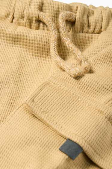 Bebeluși - băieți - Pantaloni de trening cargo bebeluși - structurați - galben