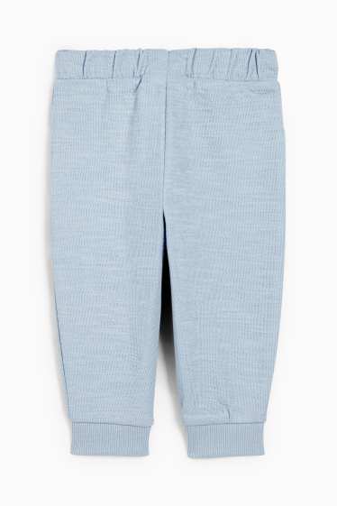 Bebeluși - băieți - New York - pantaloni de trening bebeluși - structurați - albastru deschis
