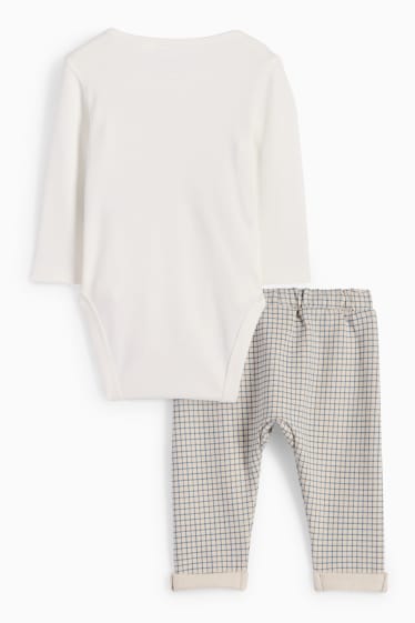Baby Boys - Baby outfit - 2 piece - cremewhite