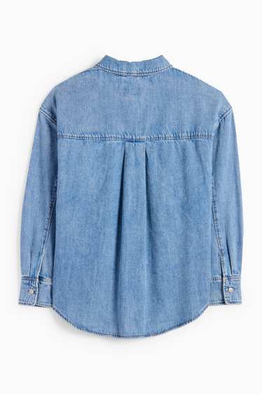 Femei - Bluză din denim - denim-albastru deschis