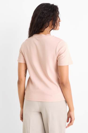 Dámské - Tričko - regular fit - růžová