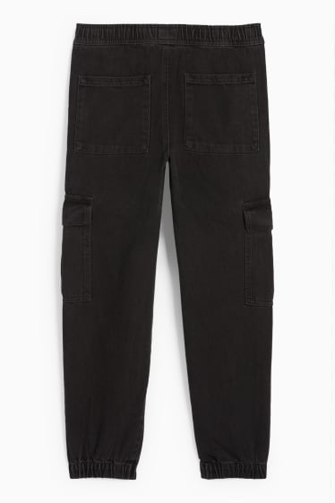 Copii - Băieți - Cargo jeans - negru