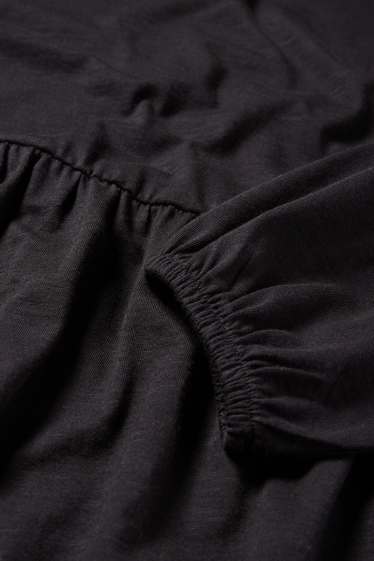 Femei - Tricou cu mânecă lungă gravide - negru