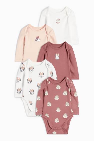 Bebeluși - fete - Multipack 5 buc. - Disney - body bebeluși - bordo