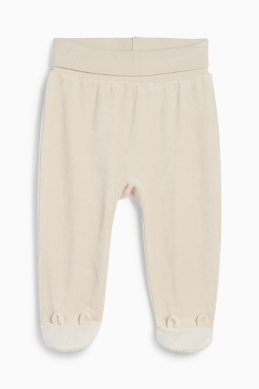 Unisex - Chip și Dale - pijama bebeluși - 2 piese - alb-crem
