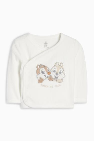 Unisex - Chip și Dale - pijama bebeluși - 2 piese - alb-crem
