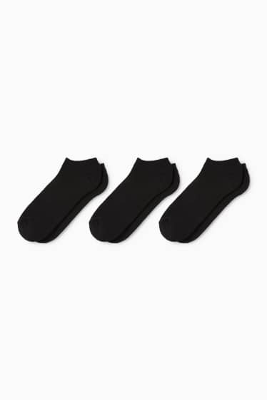 Femei - Multipack 3 perechi - șosete sub gleznă - negru