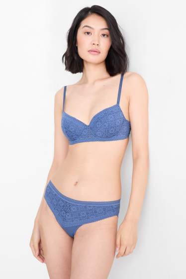 Damen - Slip - blau
