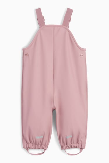 Bebeluși - fete - Pantaloni de ploaie bebeluși - impermeabili - roz