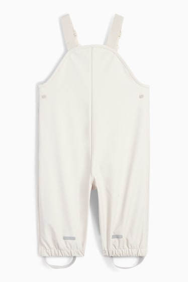 Bebeluși - fete - Pantaloni de ploaie bebeluși - impermeabili - bej deschis