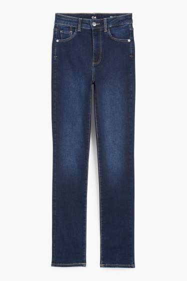 Femei - Slim jeans - talie înaltă - LYCRA® - denim-albastru închis