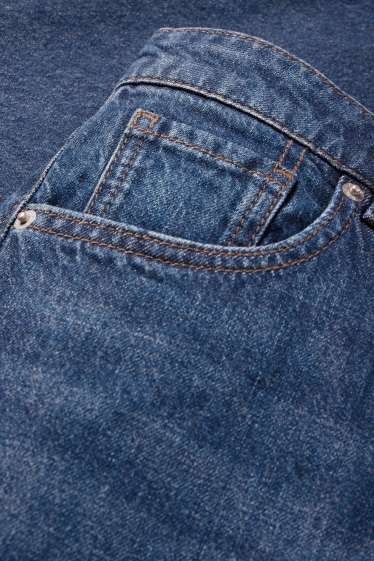 Femei - Wide leg jeans - talie înaltă - denim-albastru