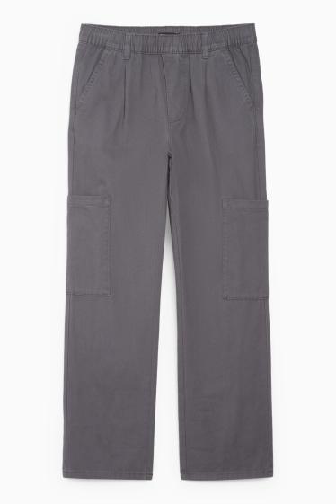 Copii - Băieți - Pantaloni cargo - gri închis