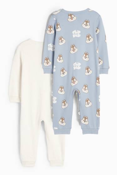 Bebeluși - băieți - Multipack 2 buc. - Chip și Dale - pijama bebeluși - albastru