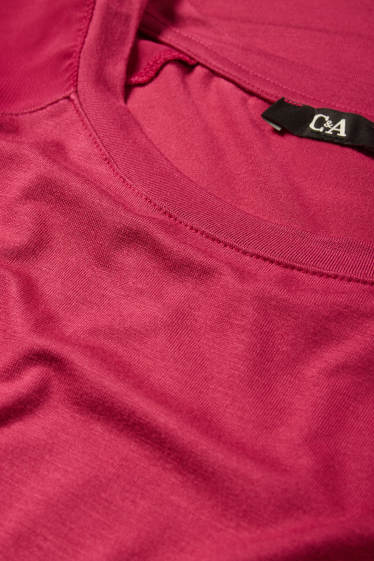 Femmes - T-shirt - regular fit - rose foncé