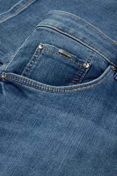 Femei - Bootcut jeans - talie medie - denim-albastru