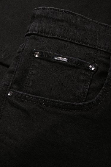 Femei - Slim jeans - talie medie - jeans modelatori - negru
