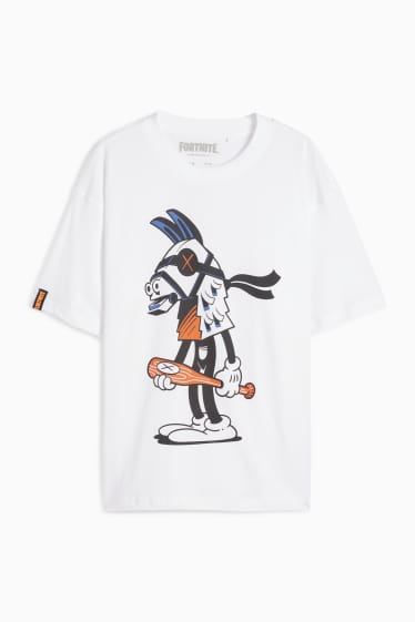 Copii - Băieți - Fortnite - tricou cu mânecă scurtă - alb