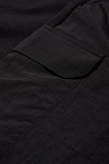 Copii - Băieți - Pantaloni de trening cargo - negru