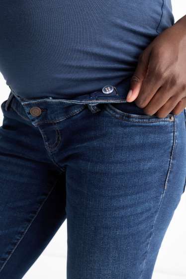 Femei - Jeans gravide - bootcut jeans - LYCRA® - denim-albastru