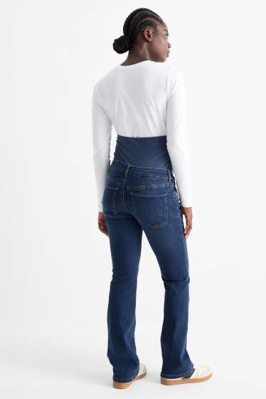 Femei - Jeans gravide - bootcut jeans - LYCRA® - denim-albastru