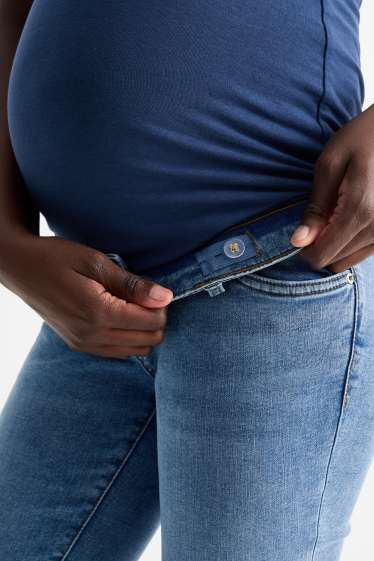Femei - Jeans gravide - slim jeans - LYCRA® - denim-albastru