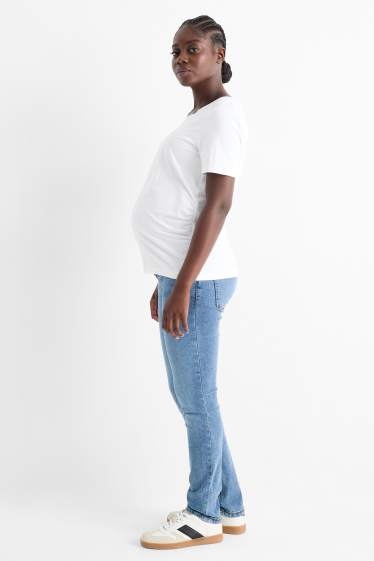 Femei - Jeans gravide - slim jeans - LYCRA® - denim-albastru