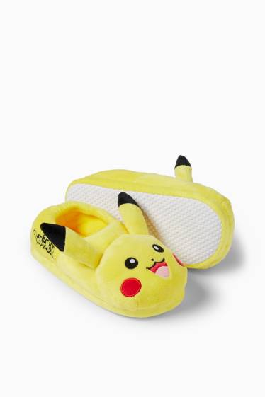 Copii - Băieți - Pokémon - Pikachu - papuci de casă - galben