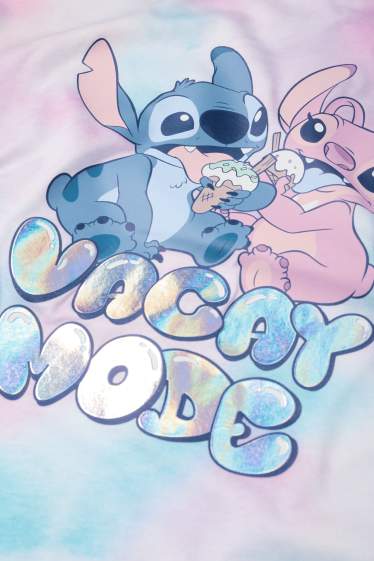 Copii - Fete - Lilo & Stitch - tricou cu mânecă scurtă - cu model - roz