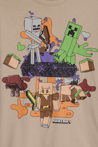 Copii - Băieți - Multipack 2 buc. - Minecraft - tricou cu mânecă scurtă - albastru / bej