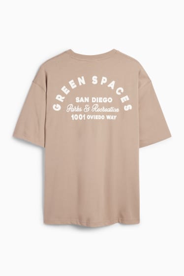 Bărbați - Tricou - relaxed fit - bej